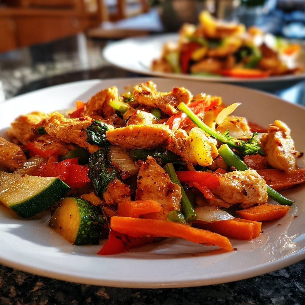 Kalorienarmes Hähnchen Mit Gemüse