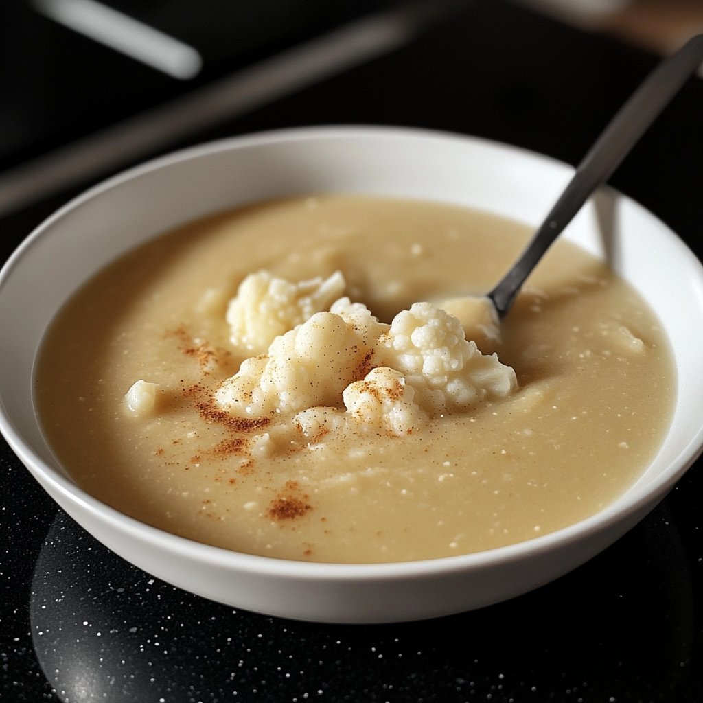 Cremige Blumenkohlsuppe mit einfachen Zutaten