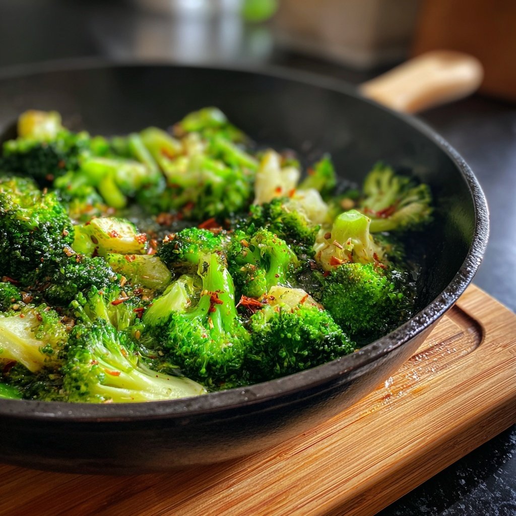 Kalorienarme Pfanne Mit Brokkoli