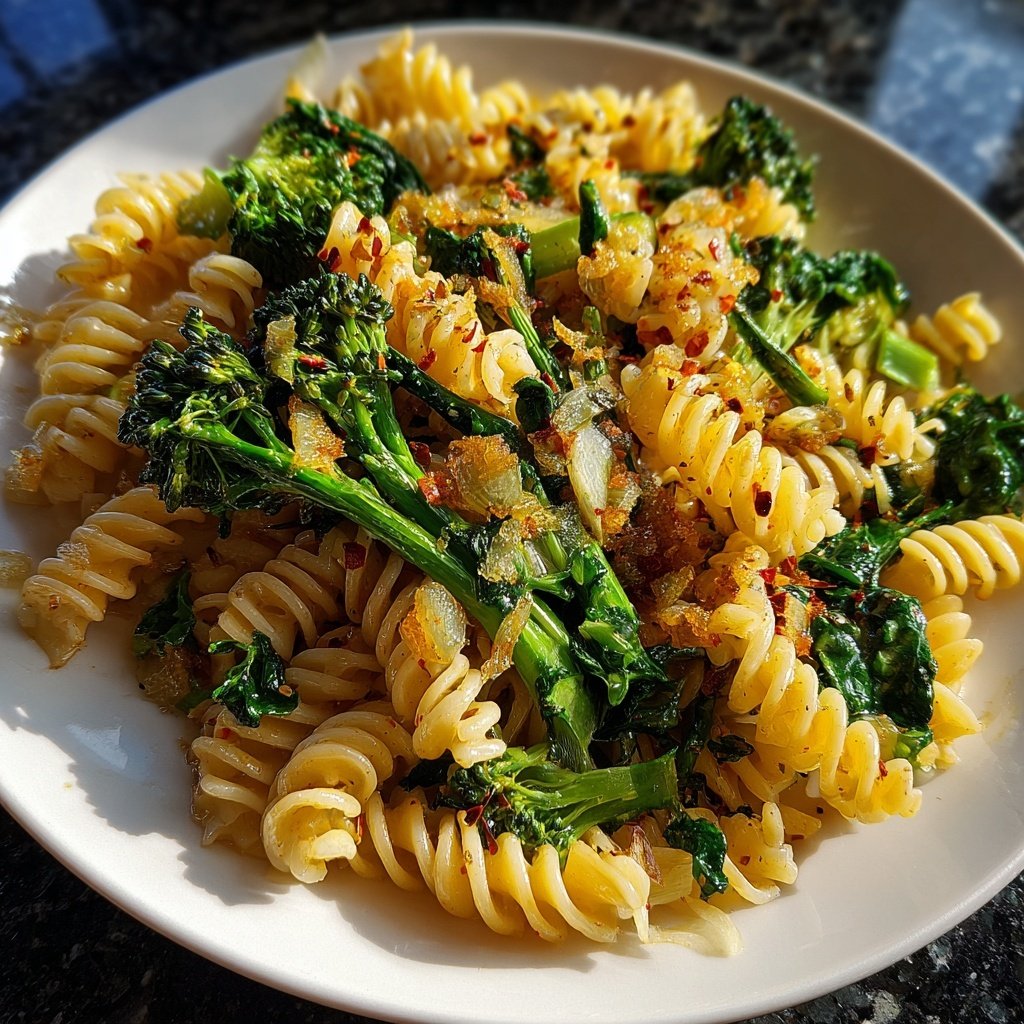 Pasta mit Brokkoli und Knoblauch