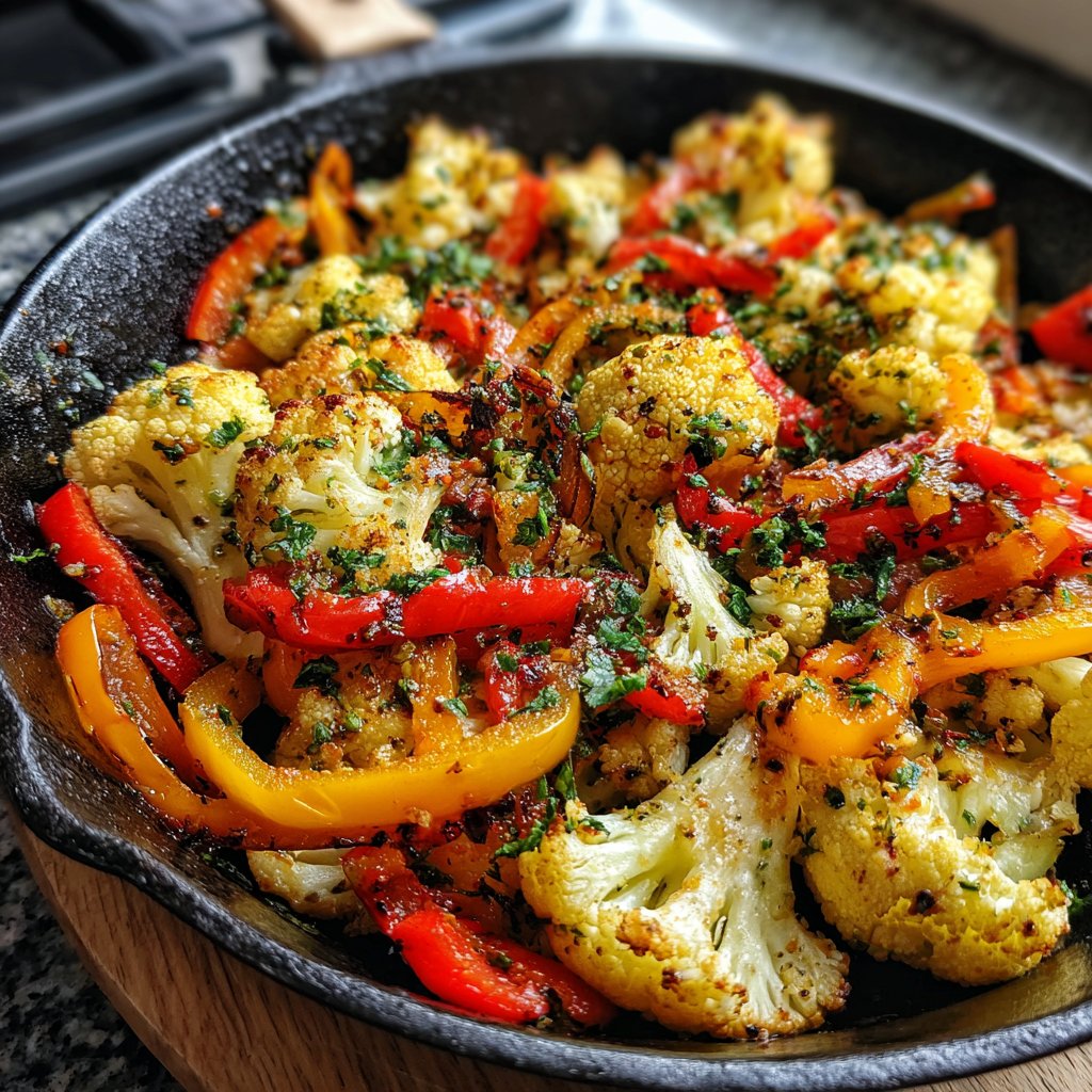 Blumenkohl Pfanne Mediterran