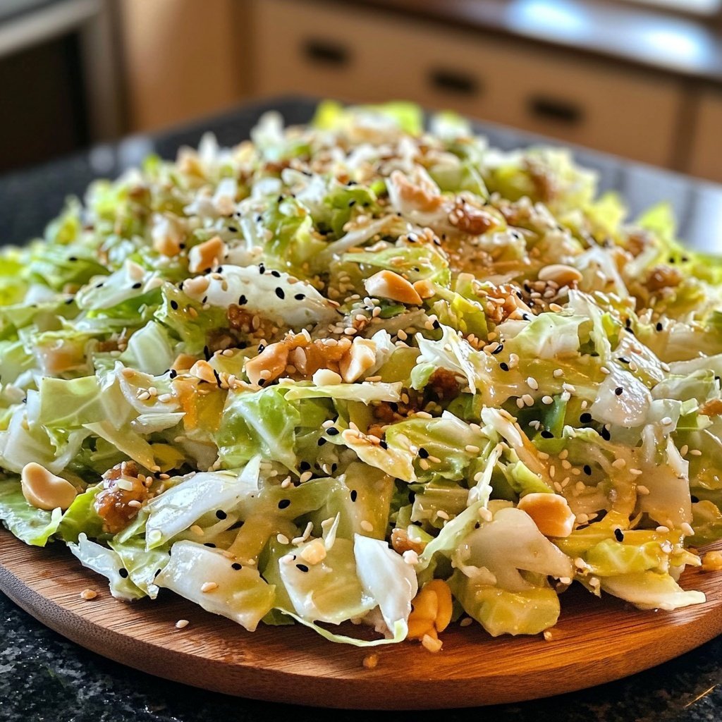 Asiatischer Salat mit Chinakohl & Sesam-Dressing