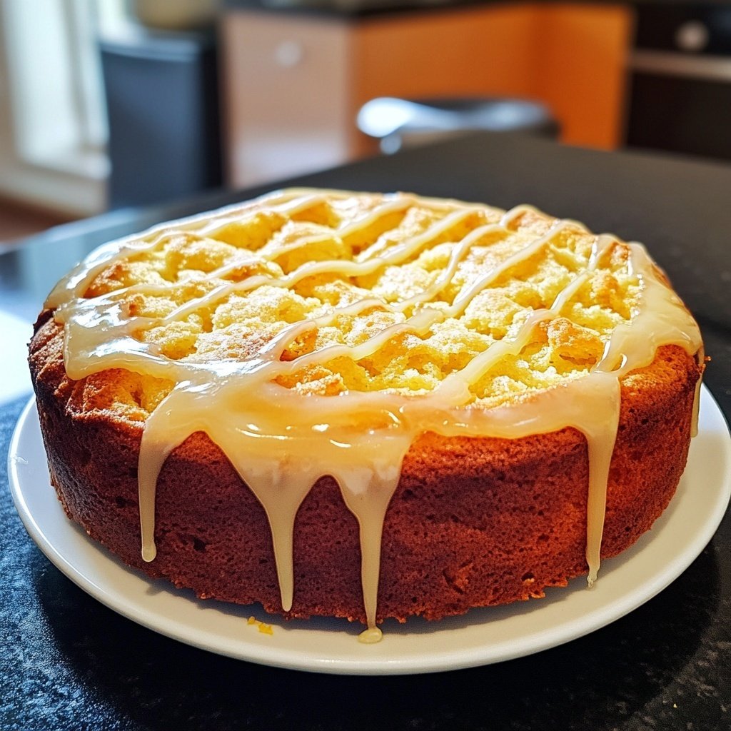 Zitronenkuchen mit Zuckerguss