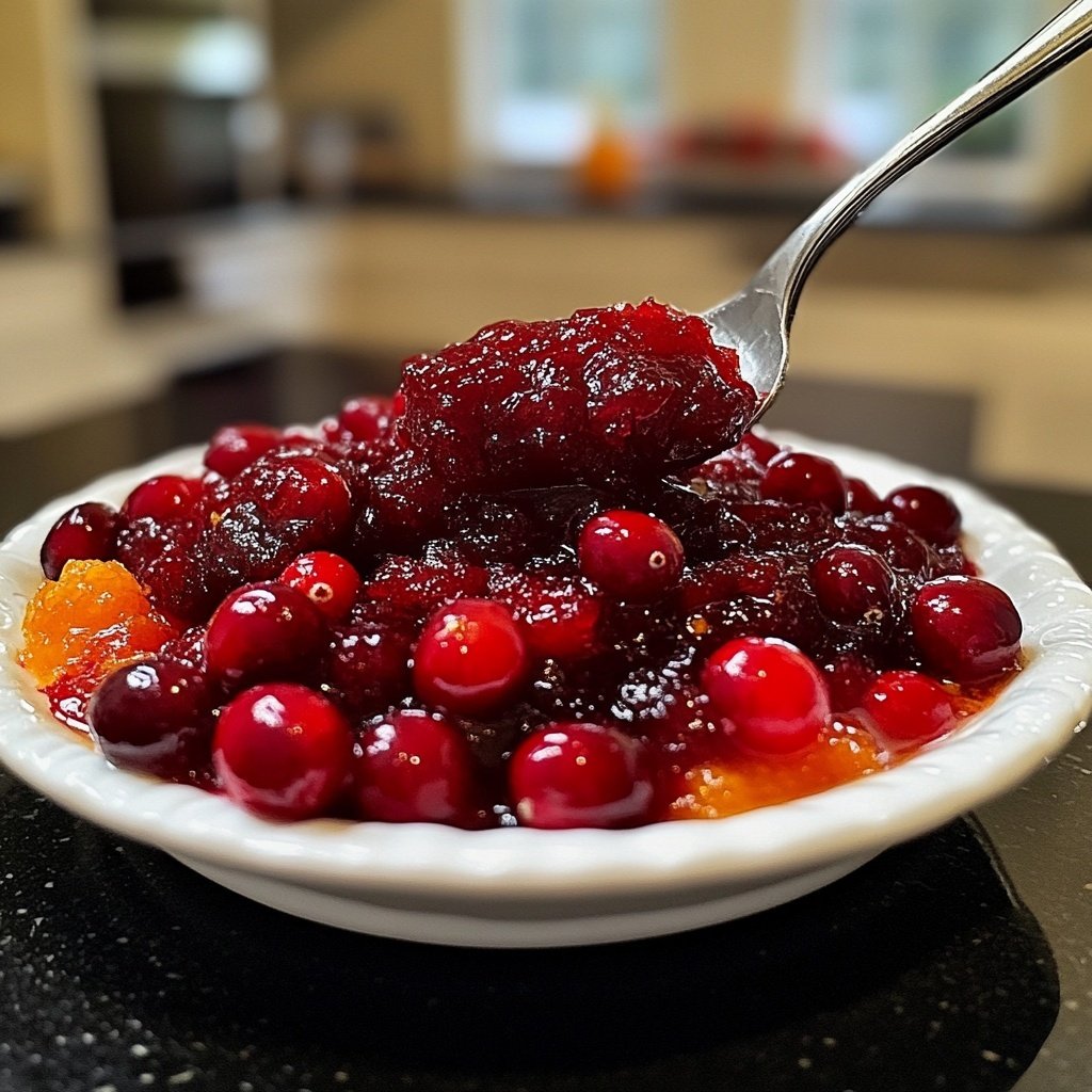 Hausgemachte Orangen-Cranberry-Soße