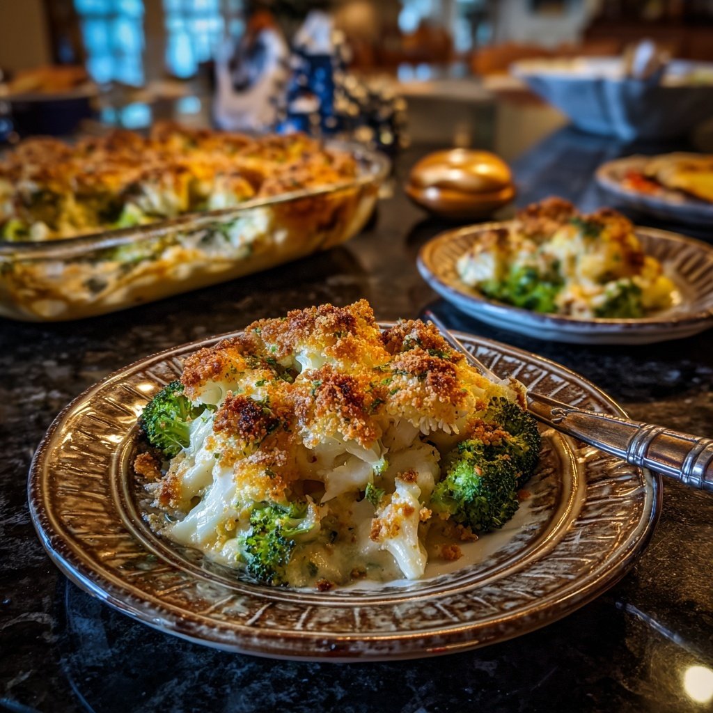 Blumenkohl Auflauf Mit Brokkoli