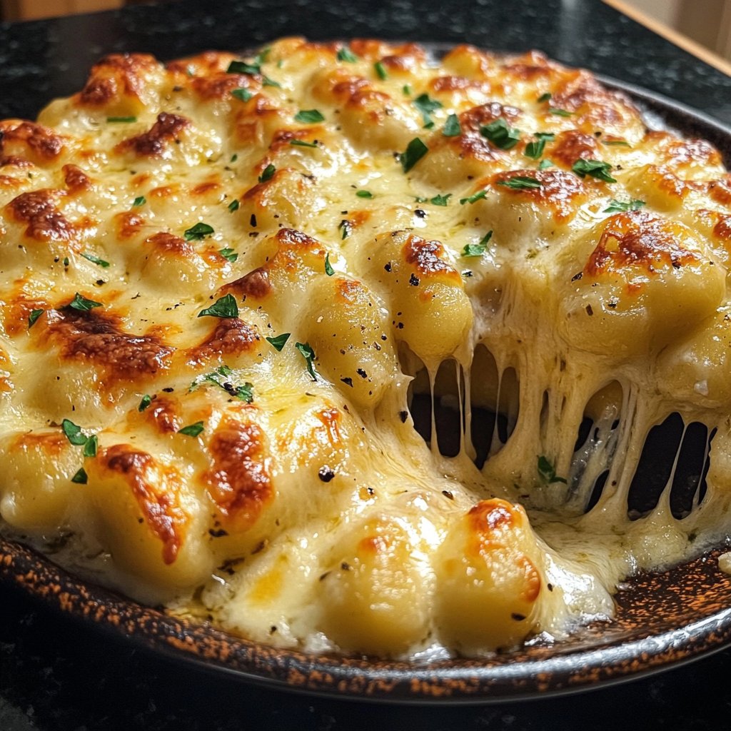 Gnocchi aus dem Ofen mit Käse